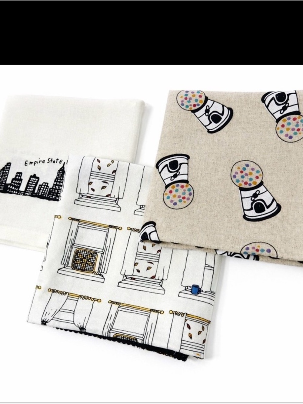 Modern City & Retro Charm Tea Towels Set of 3